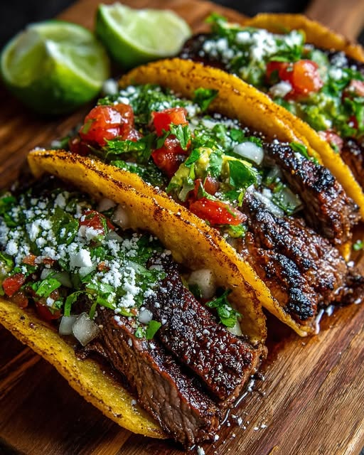 Mexican Street Tacos Carne Asada Recipe - Recipe Image