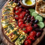 Greek Halloumi Mezze Platter with Herb Dressing Recipe