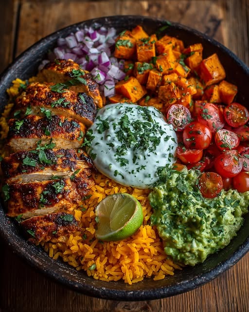 l with Avocado Salsa + Herbed Yogurt Dip Recipe - Recipe Image