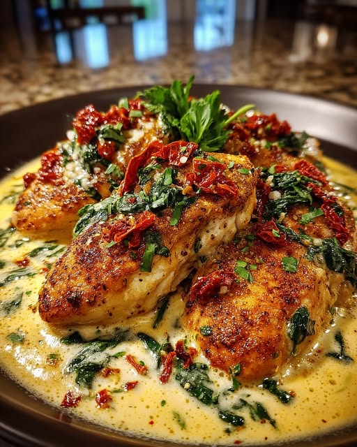 Creamiest Chicken with Sun-Dried Tomatoes Recipe - Recipe Image