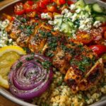 Greek-Style Lemon Herb Chicken Bowl Recipe