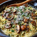Creamy Garlic Mushroom Orzo Recipe