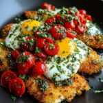 Place cooked chicken cutlets on plates Recipe