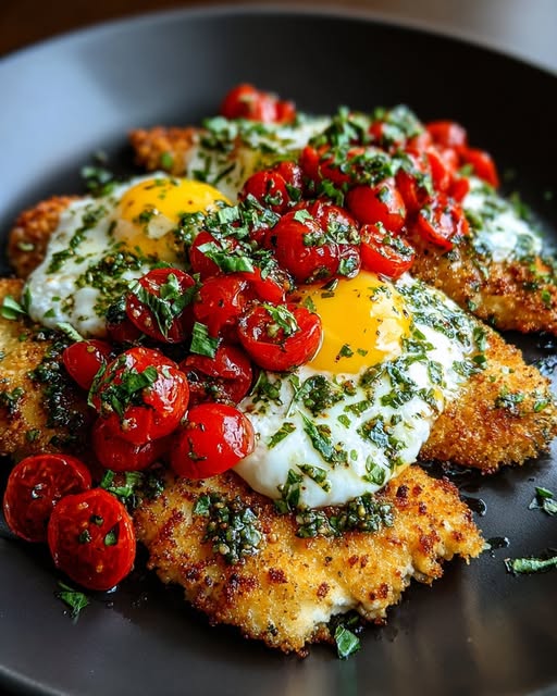 Place cooked chicken cutlets on plates Recipe