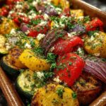 Greek Lemon Oregano Veggie Bake Recipe
