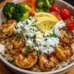 n Rice Bowl with Lemon Feta Yogurt Sauce Recipe