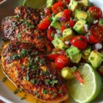 Fiesta Lime Chicken with Avocado Salsa Recipe