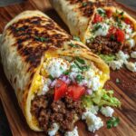 ound Beef Wrap with Hot Honey Feta Cream Recipe