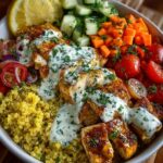 Quinoa Bowl with Lemon Feta Yogurt Sauce Recipe