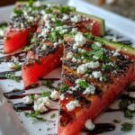 Grilled Watermelon Steak with Goat Cheese Recipe
