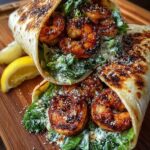 Zesty Grilled Shrimp Caesar Wrap Recipe