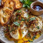 Burrata Bomb with Spicy Honey & Pistachio Crumble Recipe
