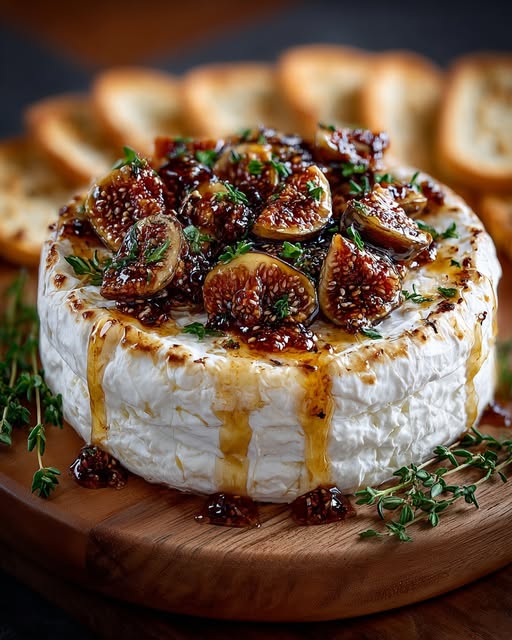 Whipped Brie with Garlic Confit and Fig Jam Recipe - Recipe Image