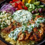 Gyro Bowl with Creamy Garlic Feta Sauce Recipe