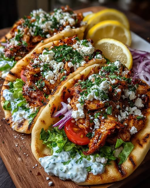 Mediterranean Chicken Gyros Recipe - Recipe Image