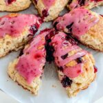 Cherry Scones with Cherry Vanilla Glaze Recipe