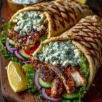 n Pita Wraps with Creamy Dill Feta Sauce Recipe