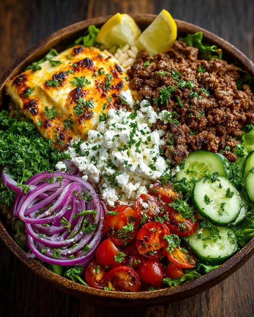 ef Bowl with Creamy Hot Honey Feta Sauce Recipe - Recipe Image