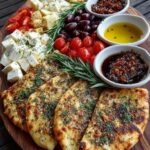 Rustic Mediterranean Flatbread and Cheese Board Recipe