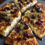 Crispy Flatbread with Brie, Cranberries & Pistachios Recipe