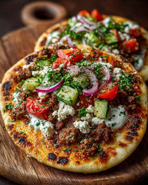 mb Flatbread with Lemon Honey Feta Cream Recipe