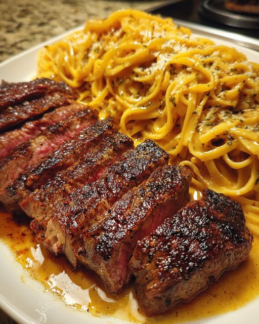 with Creamy Linguine Three-Cheese Sauce Recipe