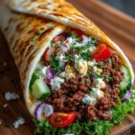 eef Wrap with Spicy Hot Honey Feta Cream Recipe