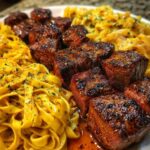 Fettuccine in Garlic Butter Cream Sauce Recipe