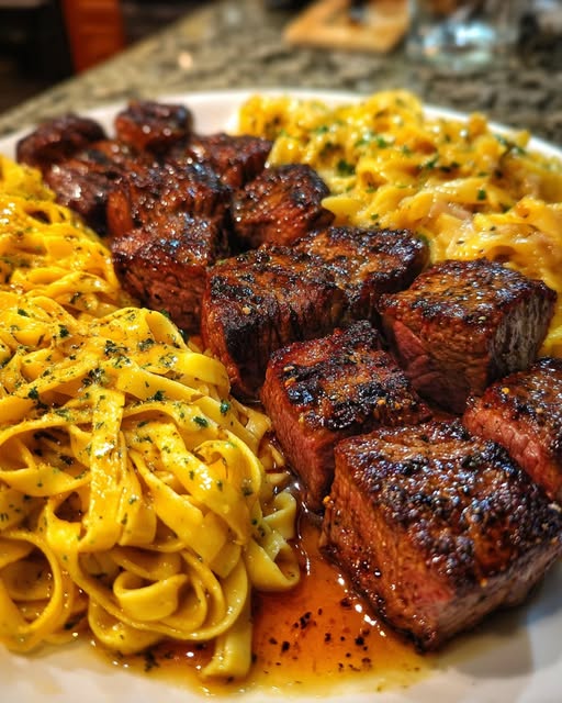 Fettuccine in Garlic Butter Cream Sauce Recipe