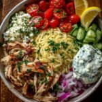 Salad Bowl with Garlic Feta Yogurt Sauce Recipe