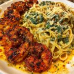 Cajun Garlic Shrimp with Linguine in Cajun Cream Sauce Recipe