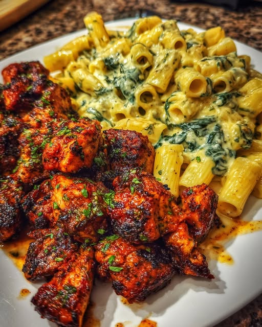 Cajun Chicken with Rigatoni in Alfredo Sauce Recipe