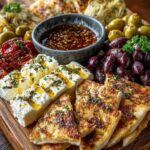 Olives & Garlic Pita Chips Recipe