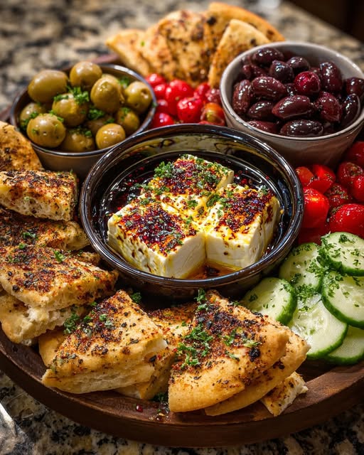 Olives & Pita Chips Recipe - Recipe Image