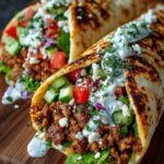 ey Wrap with Dill Lemon Honey Feta Cream Recipe