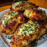 emon Feta Chicken with Garlic Herb Crust Recipe
