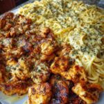 Chicken with Creamy Mozzarella Spaghetti Recipe