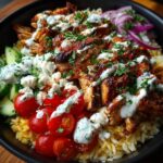 n Gyro Rice Bowl with Creamy Garlic Feta Recipe