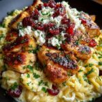 Creamy Feta Sauce & Roasted Cranberries Recipe