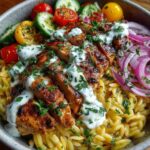 Salad Bowl with Lemon Feta Yogurt Sauce Recipe