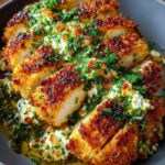 Crispy Hot Honey Lemon Feta Chicken Tenders with Herb Crust Recipe