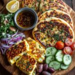 Rustic Mediterranean Flatbread & Halloumi Platter Recipe
