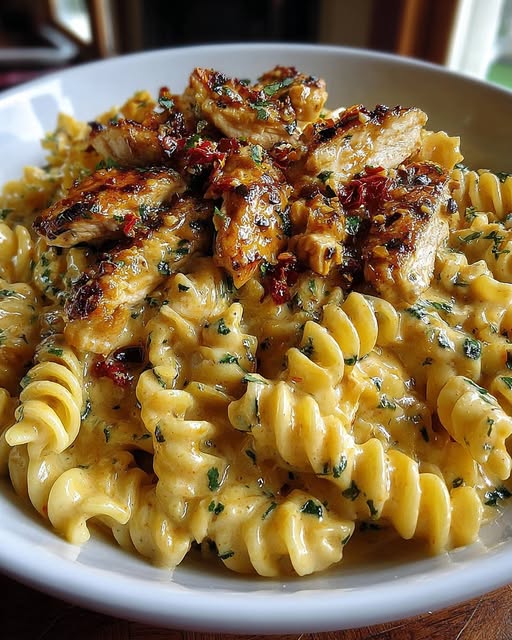 WITH CREAMY SUN-DRIED TOMATO SAUCE 
📋 Recipe - Recipe Image