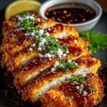 Spicy Crispy Hot Honey Garlic Feta Chicken Recipe