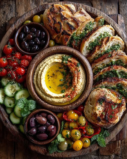 Rustic Mediterranean Bread and Baba Ganoush Board Recipe