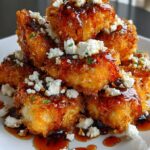 Crispy Hot Honey Feta Chicken Bites Recipe