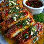 Drizzle the hot honey lime sauce generously over the crispy chicken Recipe