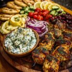 vlaki Grazing Board with Yogurt Feta Dip Recipe