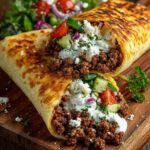 Wrap with Creamy Lemon Feta Honey Sauce Recipe