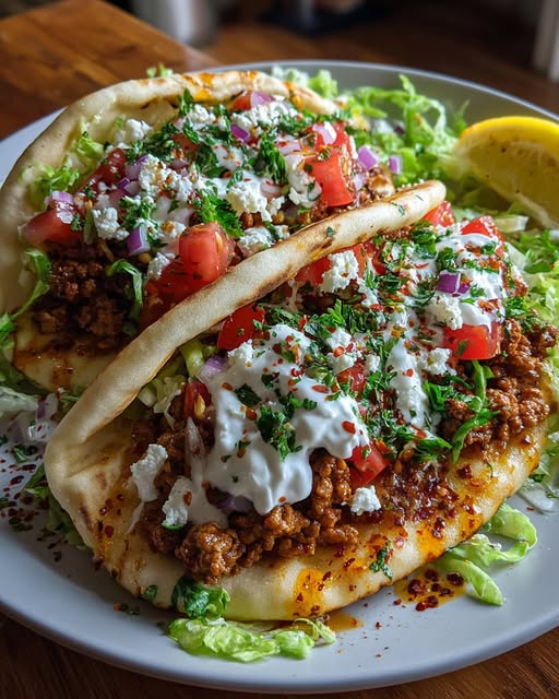 y Pita with Spicy Lemon Honey Feta Cream Recipe